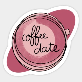 Coffee Date / Cute Coffee Dates Sticker